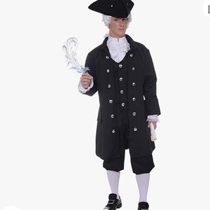 Colonial period men's costume
Jacket, vest front, and knickers